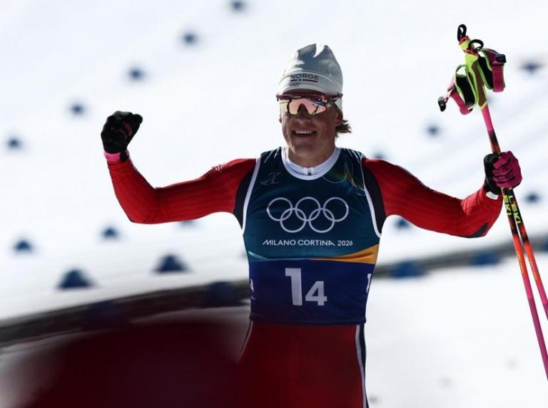 Norway's Johannes Klaebo wins men's relay gold for record 9th Olympic medal